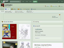 Tablet Screenshot of coolshadow.deviantart.com