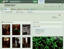 Tablet Screenshot of dollmakerhouse.deviantart.com