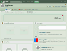 Tablet Screenshot of ilovefatmen.deviantart.com