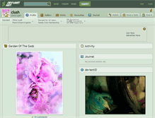 Tablet Screenshot of clush.deviantart.com