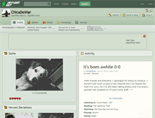 Tablet Screenshot of chicadelmar.deviantart.com