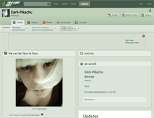 Tablet Screenshot of dark-pikachu.deviantart.com