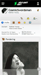 Mobile Screenshot of cosmicswordsman.deviantart.com