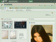 Tablet Screenshot of flurrysflames.deviantart.com