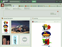 Tablet Screenshot of kissyushka.deviantart.com