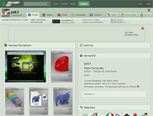 Tablet Screenshot of pok3.deviantart.com