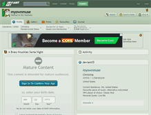Tablet Screenshot of myownmuse.deviantart.com