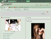 Tablet Screenshot of darkangelshine.deviantart.com