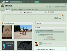 Tablet Screenshot of blazepony.deviantart.com