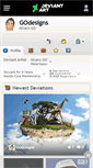 Mobile Screenshot of godesigns.deviantart.com