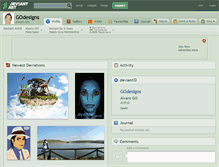 Tablet Screenshot of godesigns.deviantart.com