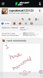Mobile Screenshot of cupcakecat123123.deviantart.com