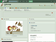 Tablet Screenshot of lilyrevenge.deviantart.com