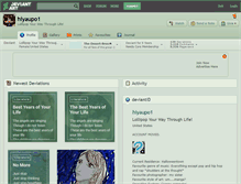 Tablet Screenshot of hiyaupo1.deviantart.com