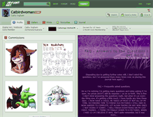 Tablet Screenshot of catbirdwoman.deviantart.com