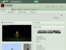 Tablet Screenshot of cinemrafter.deviantart.com