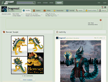 Tablet Screenshot of dragonosx.deviantart.com