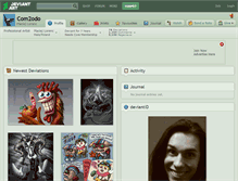Tablet Screenshot of com2odo.deviantart.com