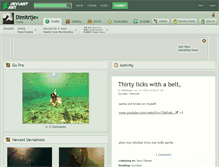 Tablet Screenshot of dimitrijev.deviantart.com