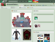 Tablet Screenshot of heroesandvilains.deviantart.com