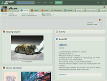 Tablet Screenshot of calibrew.deviantart.com