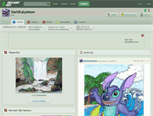 Tablet Screenshot of darkrubymoon.deviantart.com