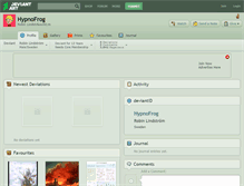 Tablet Screenshot of hypnofrog.deviantart.com