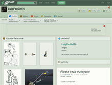 Tablet Screenshot of luigifangirl76.deviantart.com