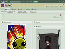 Tablet Screenshot of gothika47.deviantart.com