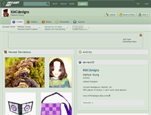 Tablet Screenshot of kmcdesigns.deviantart.com
