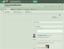 Tablet Screenshot of everywhereandnowhere.deviantart.com