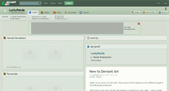 Desktop Screenshot of luckypanda.deviantart.com