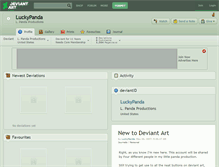 Tablet Screenshot of luckypanda.deviantart.com