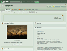 Tablet Screenshot of joepikeman.deviantart.com