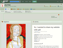 Tablet Screenshot of elle-fr0st.deviantart.com