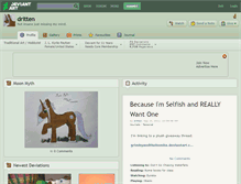 Tablet Screenshot of dritten.deviantart.com