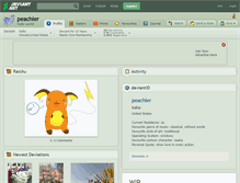 Tablet Screenshot of peachier.deviantart.com