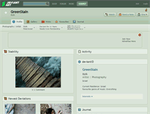Tablet Screenshot of greenstain.deviantart.com