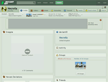 Tablet Screenshot of necrella.deviantart.com