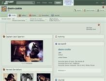 Tablet Screenshot of doom-cookie.deviantart.com