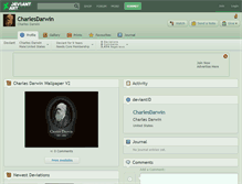 Tablet Screenshot of charlesdarwin.deviantart.com