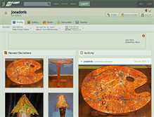 Tablet Screenshot of joeadonis.deviantart.com