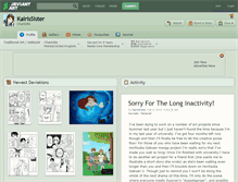 Tablet Screenshot of kairissister.deviantart.com