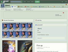 Tablet Screenshot of jkproj.deviantart.com