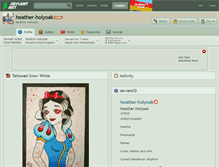 Tablet Screenshot of heather-holyoak.deviantart.com