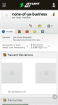 Mobile Screenshot of none-of-ya-business.deviantart.com