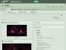 Tablet Screenshot of kunthi.deviantart.com