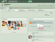 Tablet Screenshot of chibikuroo.deviantart.com