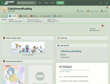 Tablet Screenshot of chibialmondpudding.deviantart.com