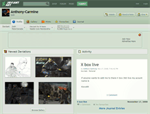 Tablet Screenshot of anthony-carmine.deviantart.com